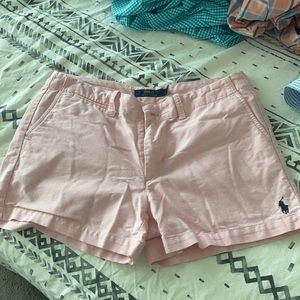 Light pink cotton shorts